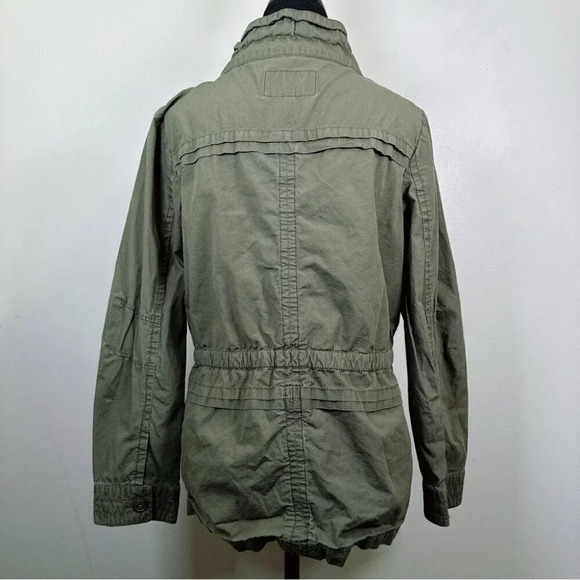 Banana  Republic Womens Size Small Military Dark Olive Jacket - Picture 2 of 16